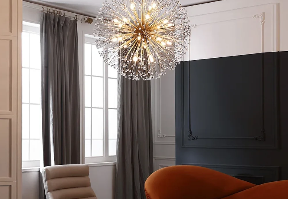 flushmount crystal chandelier